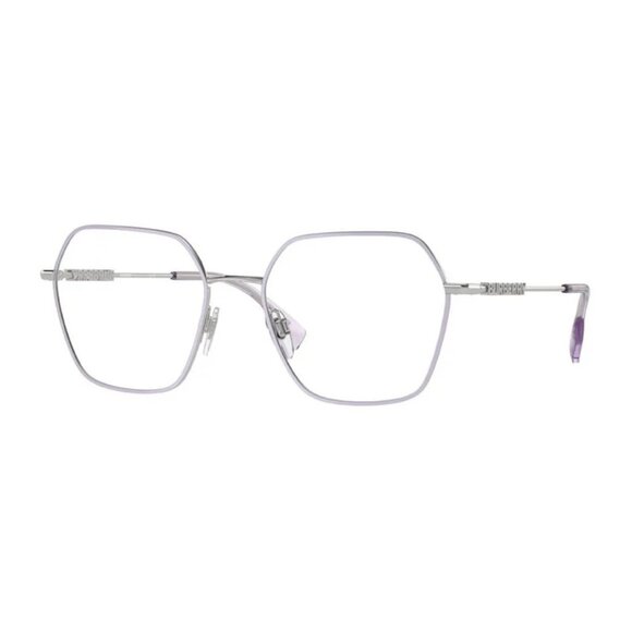 NEW BURBERRY EYEGLASSES SILVER WOMEN EYEWEAR BURBERRY - Picture 1 of 3